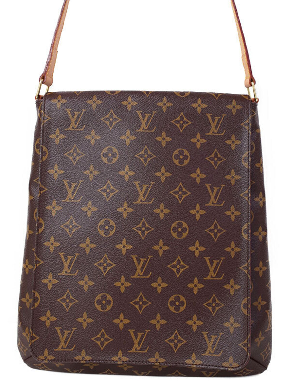 Louis Vuitton Monogram Musette Shoulder Bag Canvas Leather Brown